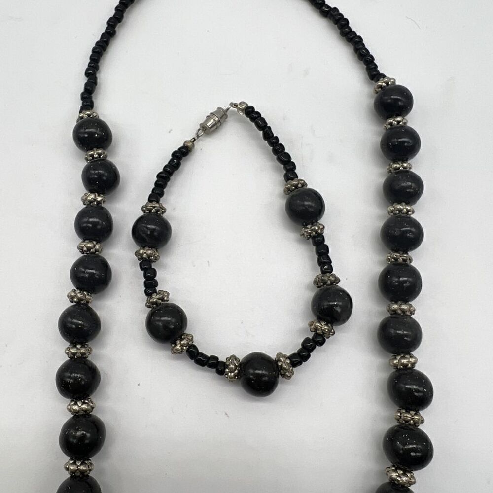 Handmade Polymer Clay Necklace and Bracelet Set - Picture 5 of 8